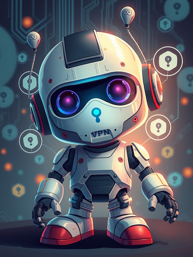cute-robot-with-vpn-icons